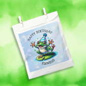 Sachets En Papier Funny Dancing Frog Personnalisé Anniversaire