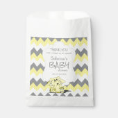 Sachets En Papier Funny Jaune Chevron Silly mignonne Baby Elephant (Devant)