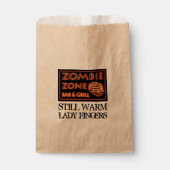 Sachets En Papier Funny Zombie Zone Halloween Lady Doigts (Devant)