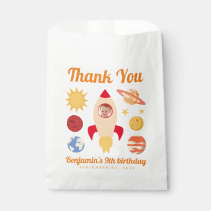 Sachets En Papier Garçon Fusée Photo Anniversaire Espace Extérieur P