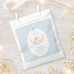 Sachets En Papier Garçon Mignon Bleu Arc-en-ciel Bébé Shower Asiatiq