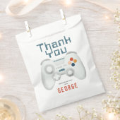 Sachets En Papier Garçons Cool Blue Gaming Anniversaire de enfant (Coupé)