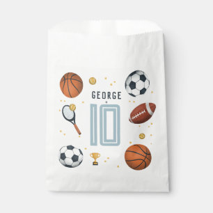 Sachets En Papier Garçons Cool Blue Sports Anniversaire de enfant