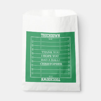 Sachets En Papier Garçons Football Green Sports Anniversaire