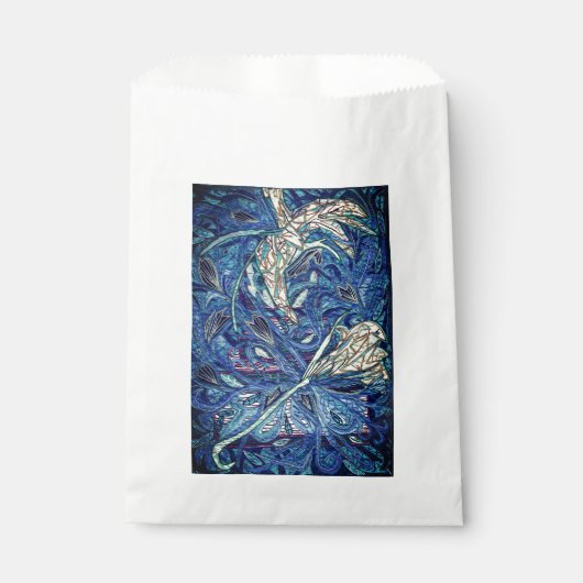 Sachets En Papier Gâteau bleu (Devant)