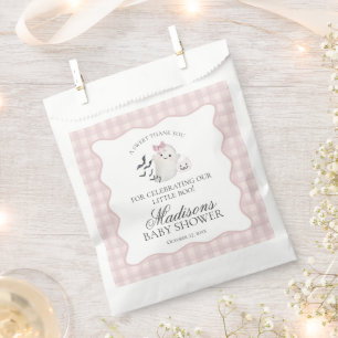 Sachets En Papier Gâteau de Baby Shower Fantôme Petit Pastel Rose