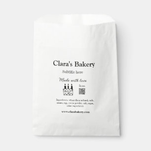 Sachets En Papier gâteau de boulangerie ajouter des ingrédients fait