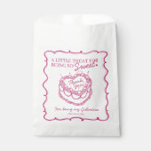 Sachets En Papier Gâteau de la Saint-Valentine Rose Rétro Cœur Coque (Devant)