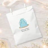 Sachets En Papier Gâteau de Mariage Bleu (Coupé)