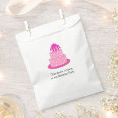 Sachets En Papier Gâteau de mariage rose (Coupé)