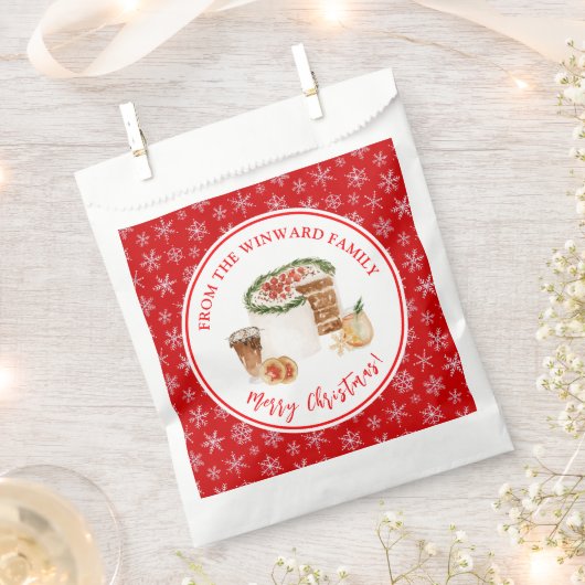 Sachets En Papier Gâteau de Noël (Coupé)