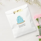 Sachets En Papier Gâteau Mariage bleu (Scellé)