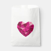 Sachets En Papier Gemme de cœur blanche (Devant)