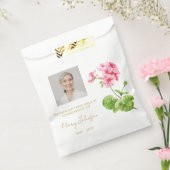 Sachets En Papier Géranium | Photo simple semence funéraire (Scellé)