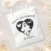 Sachets En Papier Ghost Halloween mignon Avec Coeur Et Chat (Coupé)