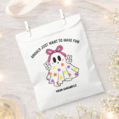 Sachets En Papier Ghost Pink Ghouls veut s'amuser Halloween (Coupé)