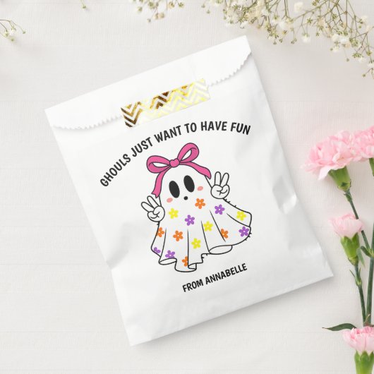 Sachets En Papier Ghost Pink Ghouls veut s'amuser Halloween (Scellé)