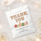 Sachets En Papier Gingerbread Cookie | Sac Favor Merci (Coupé)