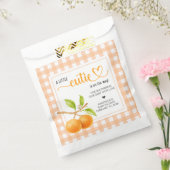 Sachets En Papier Gingham Orange Baby Shower (Scellé)