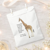 Sachets En Papier Giraffe (Coupé)