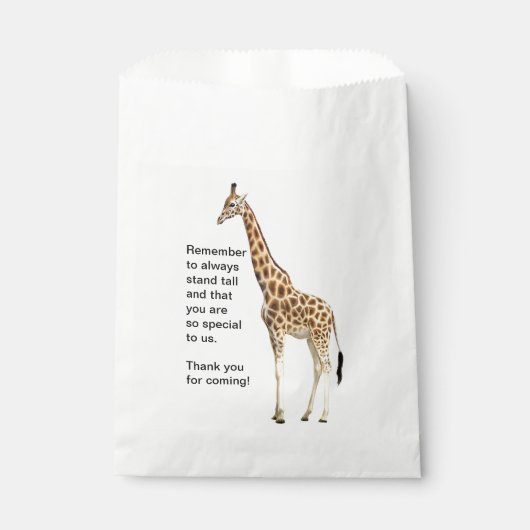 Sachets En Papier Giraffe (Devant)