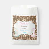Sachets En Papier Giraffe Boy & Girl Genre Revevela Party (Devant)