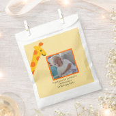 Sachets En Papier Giraffe Photo Boys 1er Invitation anniversaire (Coupé)