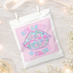 Sachets En Papier Girly Splashy & Sassy Rose Turquoise Mermaid Kiss