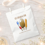 Sachets En Papier Glaces et popsicles amusants (Coupé)