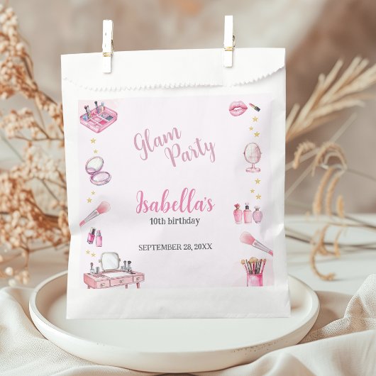 Sachets En Papier Glam Party fille Spa de beauté
