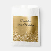 Sachets En Papier Glittery Gold Foil 40e anniversaire (Devant)