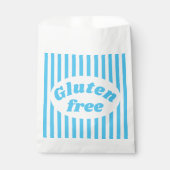Sachets En Papier Gluten Gratuit Bleu Blancs Bonbons Bleu Bleu Strip (Devant)