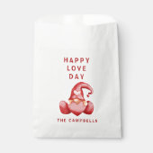 Sachets En Papier Gnome mignonne Valentine Day Coeur rouge Valentine (Devant)