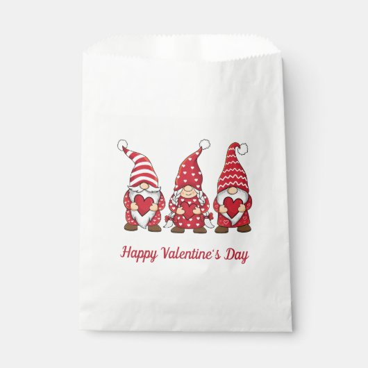 Sachets En Papier Gnomes Joyeuse Saint-Valentin (Devant)