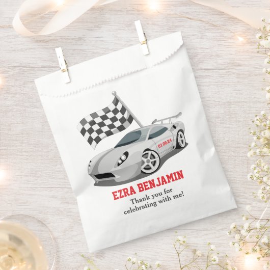 Sachets En Papier Go-Kart Car Racing Bar Mitzvah (Coupé)