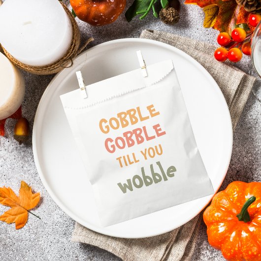 Sachets En Papier Gobble Gobble Jusqu'À Ce Que Vous Tournez | Thanks