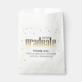 Sachets En Papier Gold Graduation Modern Custom Party (Devant)