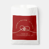 Sachets En Papier Gold Knot Union Double Bonheur Mariage chinois (Devant)