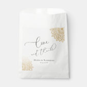 Sachets En Papier Gold Mandala Crème mariage Favor sac (Devant)