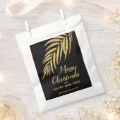 Sachets En Papier Gold Parties scintillant Palm Noël (Coupé)
