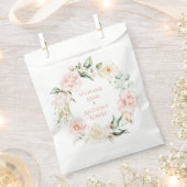 Sachets En Papier Gold Rose Blush FlorNames Mariage Aquarelle (Coupé)