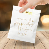 Sachets En Papier Gold Script Merci pour Popping par Graduation