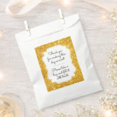 Sachets En Papier Gold Sparkle Bonbon Buffet Favoriser Sac (Coupé)