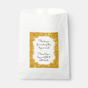 Sachets En Papier Gold Sparkle Bonbon Buffet Favoriser Sac