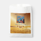 Sachets En Papier Golden 50th Anniversary Mariage Modèle photo (Devant)