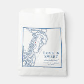 Sachets En Papier Golden Isles of Georgia Carte Mariage (Devant)