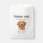Sachets En Papier Golden Retriever Chien Merci personnalisé (Devant)