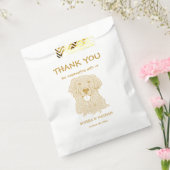 Sachets En Papier Golden Retriever Chien Merci personnalisé (Scellé)