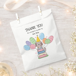 Sachets En Papier Goldendoodle Anniversaire Merci Favoriser Sac