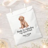 Sachets En Papier Goldendoodle Mariage pour animaux de compagnie cou (Coupé)
